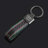 Audi Leather Car Keyring Key Chain Pendant