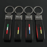 Mercedes Benz GLE Logo Suede Car Keyring Pendant