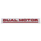 Tesla DUAL MOTOR Logo ABS Car Rear Sticker Emblem Badge Decal