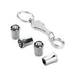 4pcs/set Chrysler Mopar Logo Car Air Valve Stem Caps Auto Tyre Valve Covers with Wrench