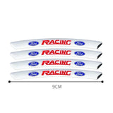 4pcs/set 9cm Ford Aluminum Alloy Car Wheel Rim Tyre Sticker
