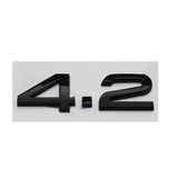Audi Number 3.6 2.4 4.2 ABS Car Rear Sticker Trunk Emblem Badge