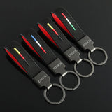 BMW E60 Logo Suede Car Keychian Key Ring Holder