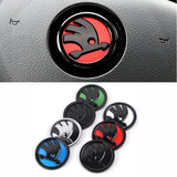 46mm Skoda ABS Car Steering Wheel Sticker