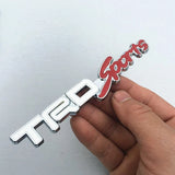 Metal Car Trunk Badge Rear Sticker for TRD Sports Logo Corolla Rav4 Prius Camry Highlander Yaris Auris Modified Decals