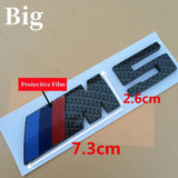 BMW M3 M5 M Power Real Carbon Car Rear Sticker Side Emblem Badge