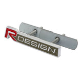 Volvo R Design Logo Metal Car Front Hood Grille Emblem Bagde Sticker Decal