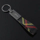 Audi Sline RS Car Logo Keychain Key Rings Holder Pendant