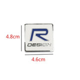 Volvo R Design Moose Test Logo Metal Car Front Hood Grille Emblem Badge Decal