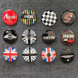 4pcs/set 52mm MINI Cooper Car Wheel Center Hub Cap Sticker Decal