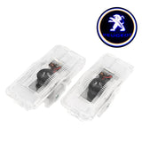 2PCS Car Door Welcome Light Projector Lamp for Peugeot 408 2011-2016 508 2010-2016 RCZ 2011-2014