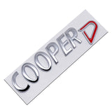 Metal Car Trunk Sticker Side Badge Emblem COOPER S COOPER D COOPER SD Logo for R50 R52 R53 R55 R56 F54 F55 F56 F60
