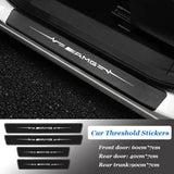Mercedes Benz AMG Carbon Fiber Car Door Threshold Scratch Proof Sticker Decal