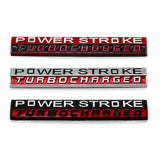 Ford Power Stroke Diesel V8 Metal Car Rear Sticker Auto Body Emblem Badge Decal