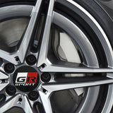 4pcs/set 56mm Toyota GR Sport Logo Car Wheel Center Hub Cap Sticker Decal