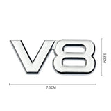 3D Metal V6 V8 Car Sticker Emblem Rear Badge for Toyota