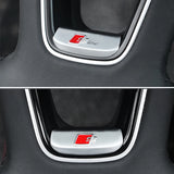 Audi A6L 19-22 Sline Logo Metal Car Steering Wheel Emblem Badge Decal Sticker