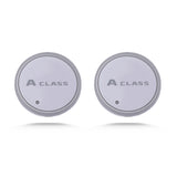 2pcs Mercedes Benz W124 W140 W168 W176 W203 W204 W205 W212 W213 W214 W215 Logo Car Water Coasters 7-color LED Light Cup Mat Holder
