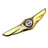 Nissan Metal Wings Car Front Hood Sticker Emblem Badge Decal