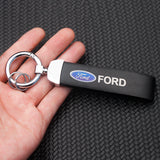 Ford PU Leather Car Logo Keychain