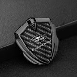Land Rover Shield Carbon Fiber Car Side Window Sticker Emblem Badge Decal