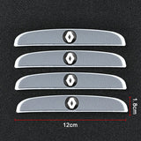 4pcs/set Renault Car Door Mirror Side Anti Collision Sticker Bumper Strips
