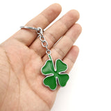 Alfa Romeo Four Leaf Clover Logo Metal Car Key Rings Keychain Pendant