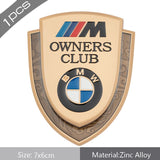 BMW Carbon Fiber Car Rear Shield Sticker Auto Body Window Emblem Badge Decal