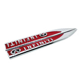 2pcs/set Infiniti Metal Car Fender Side Sticker Emblem Badge Decal