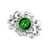 Honda Double Lion Metal Car Rear Sticker Auto Window Emblem Badge Decal