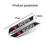 2pcs Suzuki Logo Car Fender Side Sticker Decal Emblem Badge