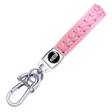 Lincoln PU leather Braided Rope Car Keychain