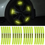 20pcs/set BMW M Power Car Wheel Rim Warning Reflective Emblem Stickers