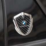 BMW Shield Carbon Fiber Car Side Window Sticker Emblem Badge Decal