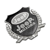 Jeep Metal Carbon Fiber Car Rear Sticker Shield Trunk Emblem Badge Decal