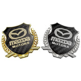 Mazda Metal Carbon Fiber Car Rear Sticker Shield Trunk Emblem Badge Decal