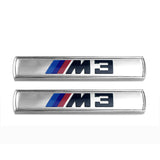 2pcs BMW M3 M5 M Performance Hamann Luxury Metal Car Sticker Emblem Badge Decal Decoration
