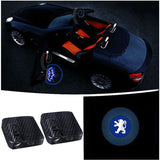 2pcs Peugeot Wireless Car Welcome Door Laser Projection LED Light