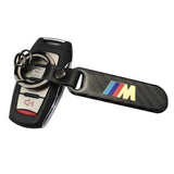 BMW M Power M Performance Carbon Fiber Car Logo Keychain Keyring