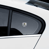 2pcs 39x39mm Mercedes Benz Smart Shield Metal Car Window Sticker Emblem Badge Decal