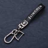 Lincoln PU Leather Car Keyring Keychain