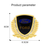 Ford Metal Diamond Car Rear Sticker Auto Window Emblem Badge Decal