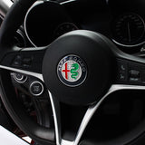 40mm Alfa Romeo Logo Allloy Car Steering Wheel Sticker Decal