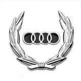 Audi Wheat Metal Car Window Sticker Emblem Badge Decal