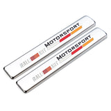 2pcs Mitsubishi Ralliart Logo Car Fender Side Emblem Badge Sticker