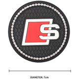 2PCS Audi Sline Diamond Car Water Coaster Cup Mat