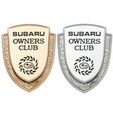 Subaru Metal Shield Car Rear Sticker Auto Window Emblem Badge Decal