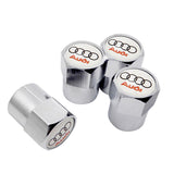 4pcs/set Audi Logo Car Tire Valve Caps Auto Tyre Wheel Air Covers Air Caps