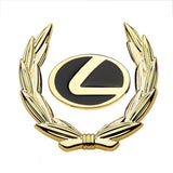 Lexus Wheat Metal Car Window Sticker Emblem Badge Decal