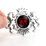 Dodge Double Lion Metal Car Rear Sticker Auto Window Emblem Badge Decal